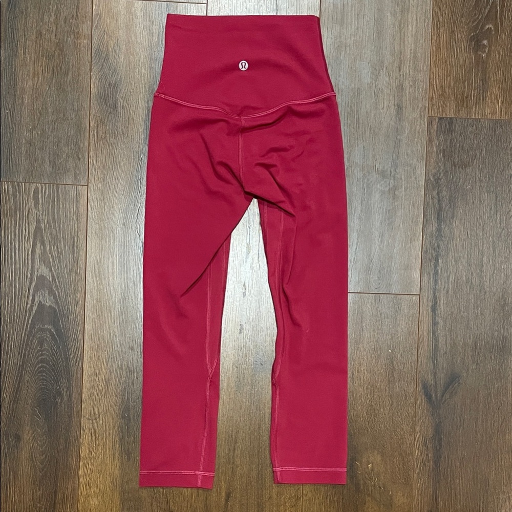 Lululemon Align High Rise Crop 21” Leggings Pomegranate